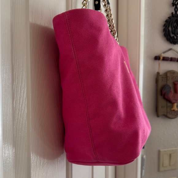 kate spade New York East Broadway Tote Zinnia Pink with Black/Gold Chain Straps - Picture 8 of 16